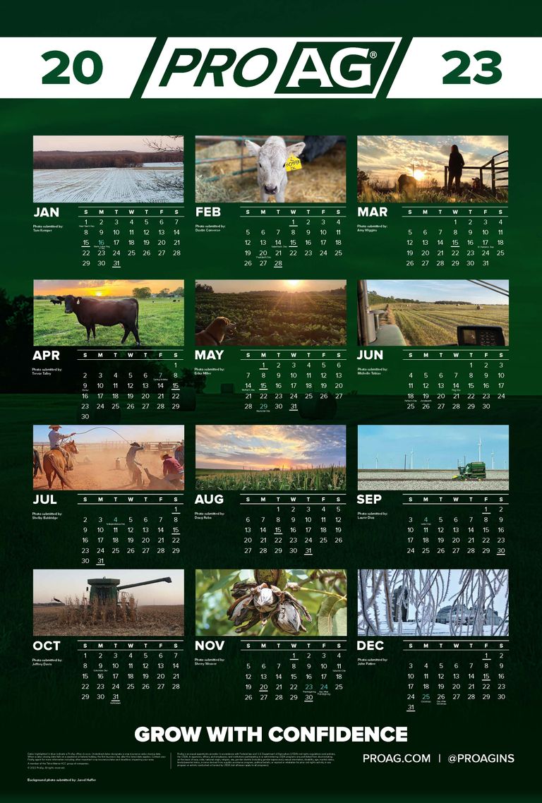 ProAg 2024 Wall Calendar Photo Contest